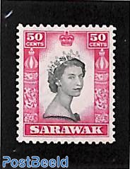 Sarawak, 50c, Stamp out of set