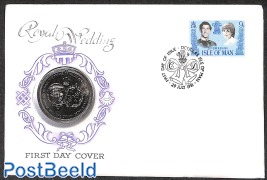 Coin letter, Royal Wedding Diana and Charles with one crown