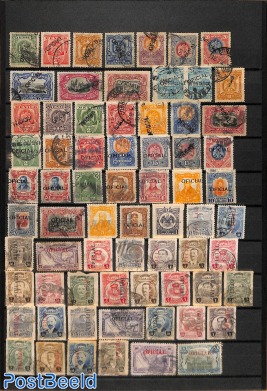 Lot with OFICIAL overprints Mexico