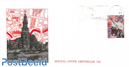 Amsterdam 700, Cover with special cancellation