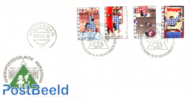 Kinderpostzegelactie Amsterdam, Cover with special cancellation set