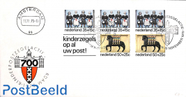 Kinderpostzegelactie Amsterdam, cover with s/s