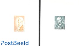 2 Special prints delivered with 'Handboek Postwaarden' 1994+1995
