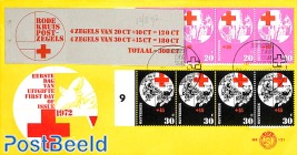 Red Cross booklet on NVPH FDC No. E121