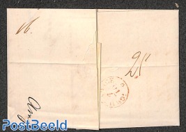 Folding letter from AMSTERDAM to 's Gravenhage