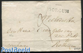 Letter from Gorinchem (Gorcum) to Rotterdam
