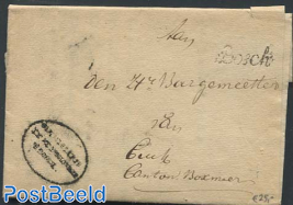 Folding letter from S Hertogenbosch to Boxmeer