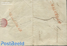Folding letter from Amsterdam to Zwolle