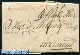 Folding letter from Maastricht to Roermond