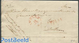 Folding letter from Zwolle to Dalfsen