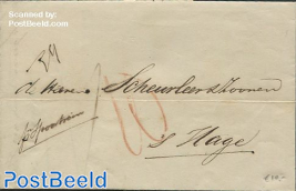 Folding letter from Amsterdam to s-Gravenhage