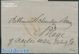 Folding letter from Amsterdam to s-Gravenhage