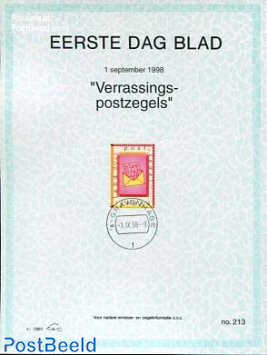 Surprise stamp,  EDB Visje 213
