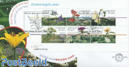 Summer, gardens s/s FDC