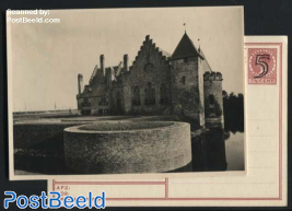 Postcard 5c on 7.5c, Castles No. 20, Medemblik