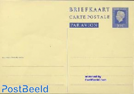 Airmail postcard. 30c blue