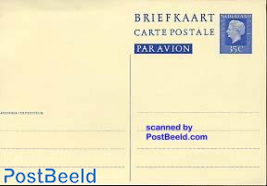 Postcard Airmail 35c blue
