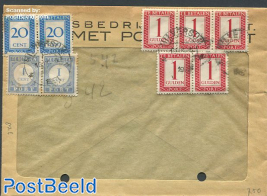 postage due 5x1c and 2x20 c