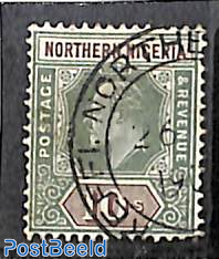 Northern Nigeria, 10sh, Stamp out of set