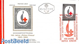 Red Cross 1v, FDC
