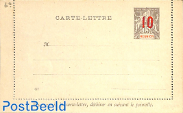 Card Letter 10 on 15c, with printing date