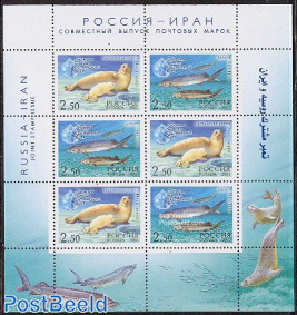 Caspic sea 3x2v m/s, joint issue Iran