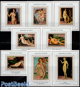Paintings of Venus 8 s/s, imperforated