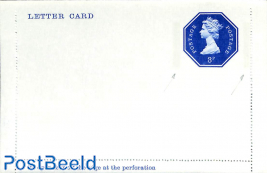 Letter card 3p blue