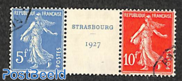 Strasbourg 1927 [:T:] from s/s, used