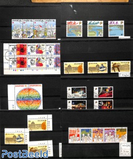 Lot with SPECIMEN stamps Singapore