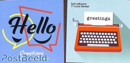 Greeting stamps s-a in 2 booklets