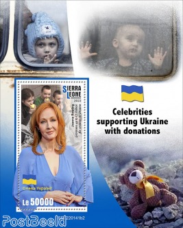 Celebrities supporting Ukraine with donations