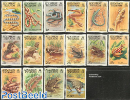 Definitives, reptiles 16v