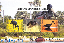 African Openbill Stork 3v m/s