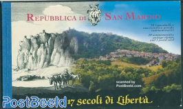 1700 years San Marino 20v in booklet