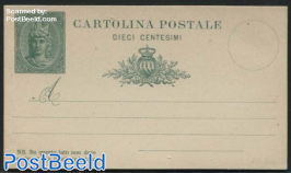 Postcard 10c, thin cardboard