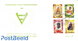 Int. year of disabled persons 4v, FDC