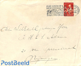 Cover with cancellation on fire prevention