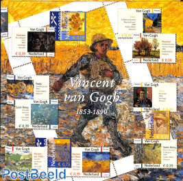 Theme book No. 10, Vincent van Gogh (book with stamps)
