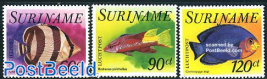 Fish airmail 3v