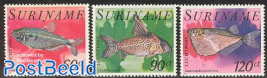 Fish airmail 3v