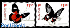 Butterflies 2v, joint issue Philipines 