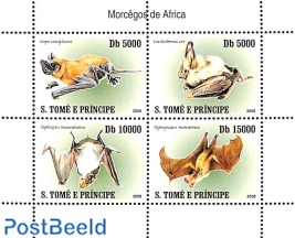 Bats 4v m/s  (issued 31 dec 2007 but with year 2008 on stamps, see Michel cat.)