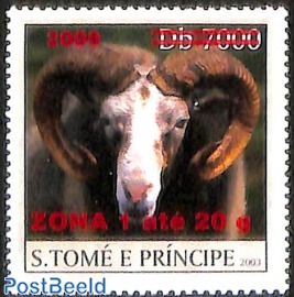 goat, overprint