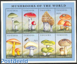 Mushrooms, insects 8v m/s, Amanita Phalloides