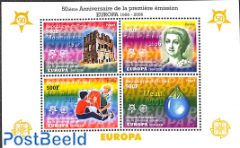 50 years Europa stamps s/s (NO OFFICIAL ISSUE)