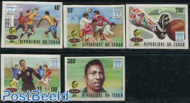 World Cup Football, Argentina 1978, 5v, Imperforated