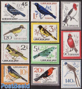 Airmail, birds 11v