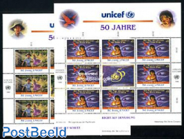 UNICEF 2 minisheet (with 8 sets)
