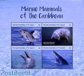 Mustique, Marine mammals 4v m/s